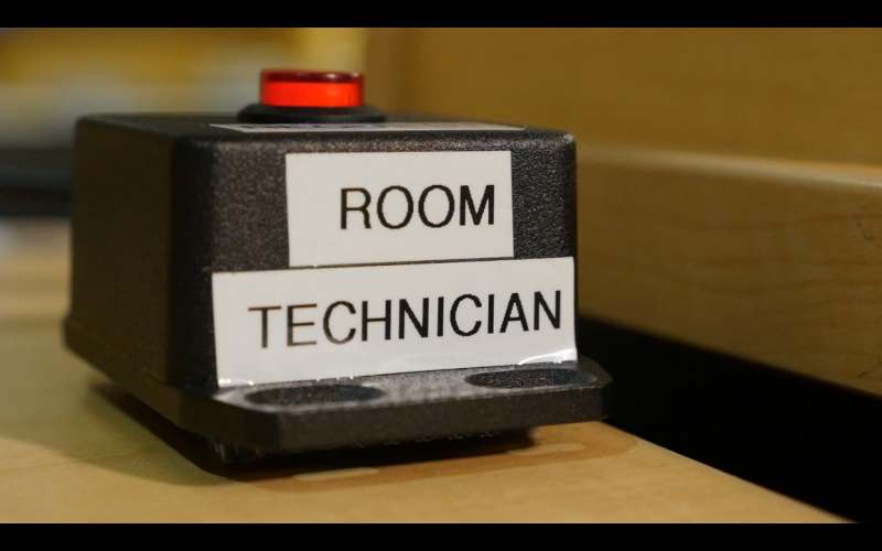Request Room Technician Button